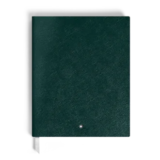 Notebook Large, Saffiano Leather, British Green – Lined Pages