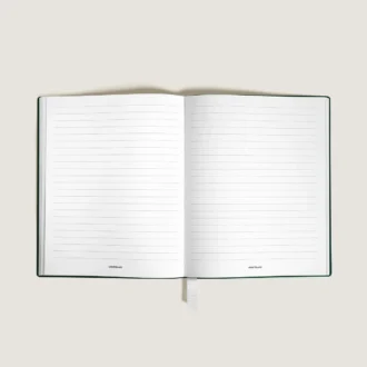 Notebook Large, Saffiano Leather, British Green – Lined Pages