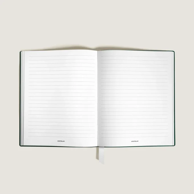 Notebook Large, Saffiano Leather, British Green – Lined Pages