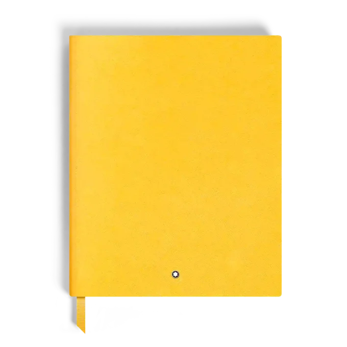 Notebook Large, Saffiano Leather, Modena Yellow – Lined Pages