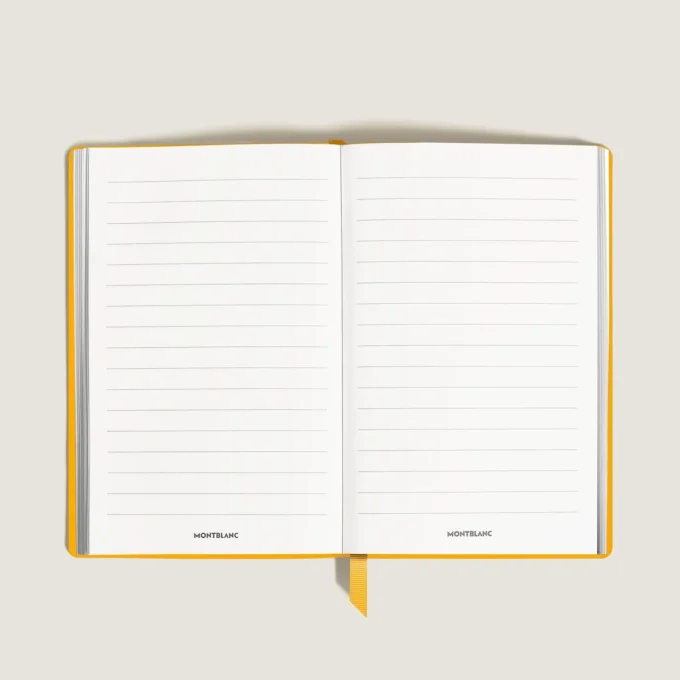 Notebook Large, Saffiano Leather, Modena Yellow – Lined Pages