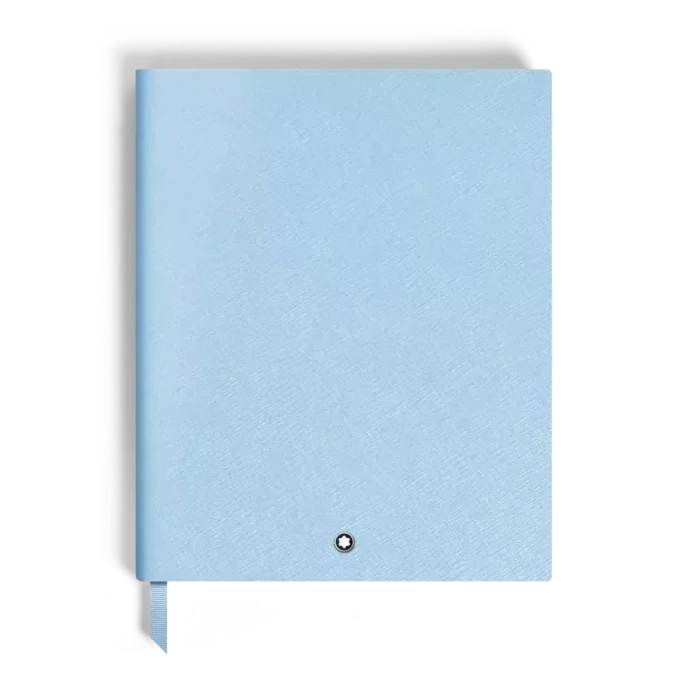 Notebook Large, Saffiano Leather, Pale Blue – Lined Pages