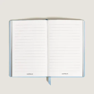 Notebook Large, Saffiano Leather, Pale Blue – Lined Pages