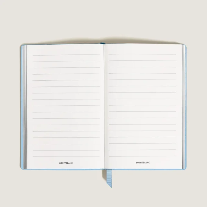 Notebook Large, Saffiano Leather, Pale Blue – Lined Pages
