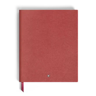 Notebook Large, Saffiano Leather, Red – Lined Pages