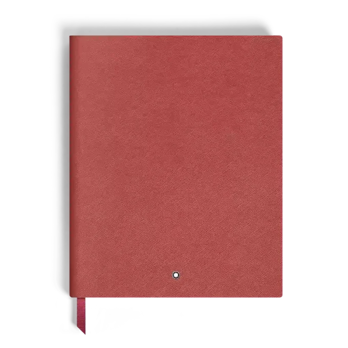 Notebook Large, Saffiano Leather, Red – Lined Pages