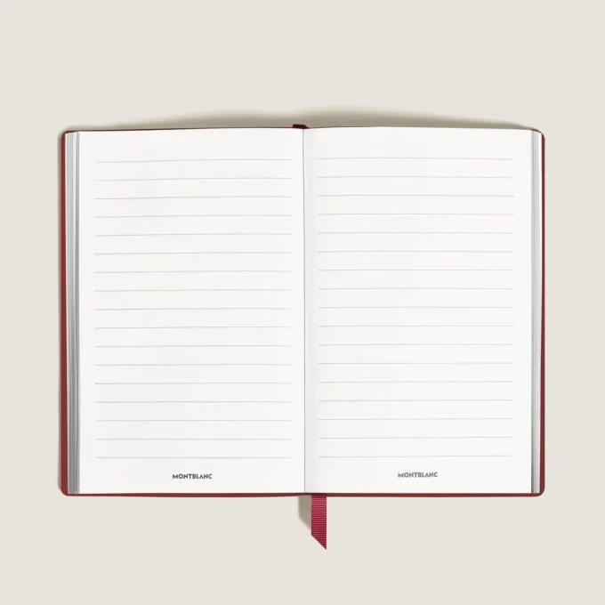 Notebook Large, Saffiano Leather, Red – Lined Pages