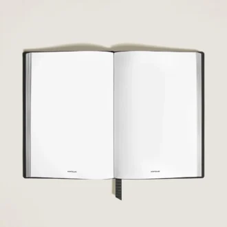 Notebook Medium, Saffiano Leather, Black – Blank Pages