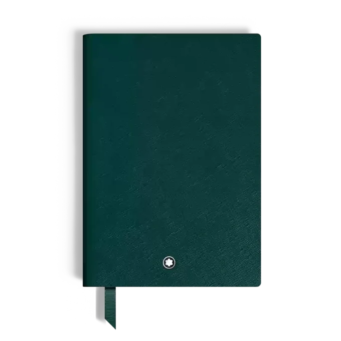 Notebook Medium, Saffiano Leather, British Green – Lined Pages