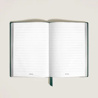 Notebook Medium, Saffiano Leather, British Green – Lined Pages