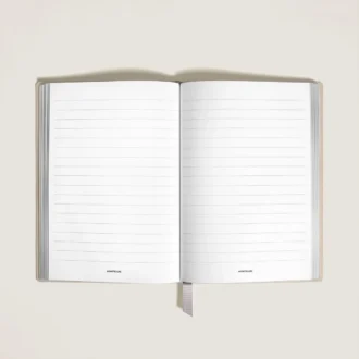 Notebook Medium, Saffiano Leather, Cloudy Beige – Lined Pages