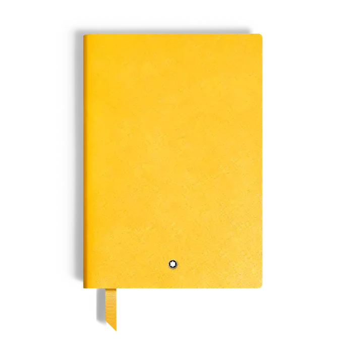 Notebook Medium, Saffiano Leather, Modena Yellow – Lined Pages