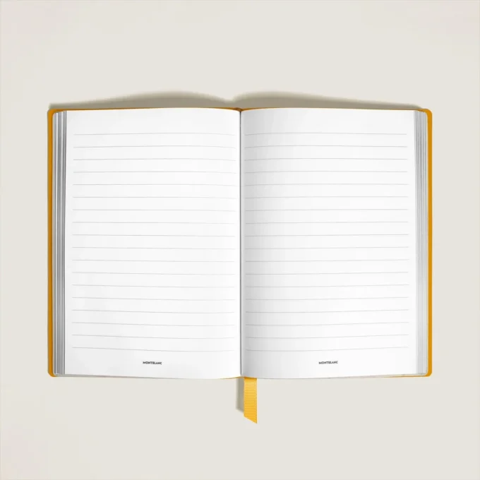 Notebook Medium, Saffiano Leather, Modena Yellow – Lined Pages