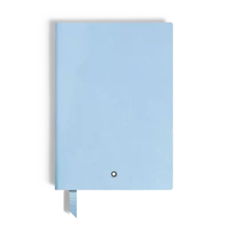 Notebook Medium, Saffiano Leather, Pale Blue – Lined Pages
