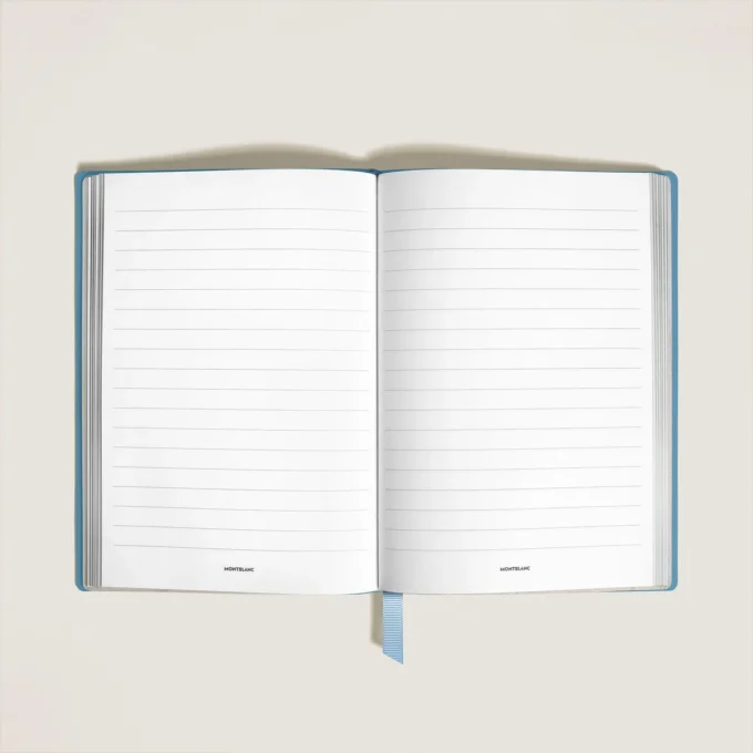 Notebook Medium, Saffiano Leather, Pale Blue – Lined Pages Notebook Medium, Saffiano Leather, Pale Blue – Lined Pages