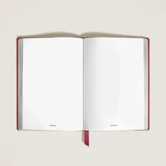 Notebook Medium, Saffiano Leather, Red – Blank Pages