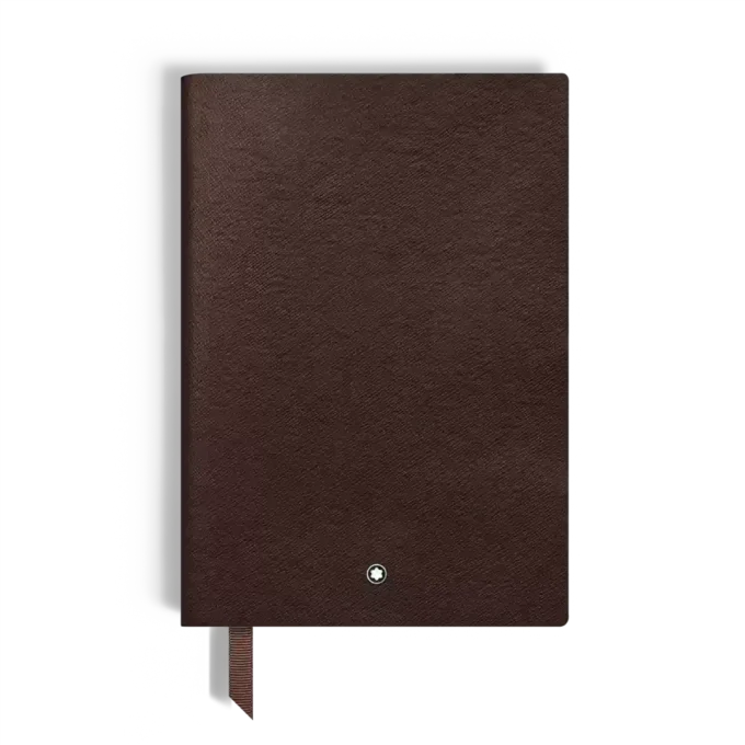 Notebook Medium, Saffiano Leather, Tobacco – Lined Pages