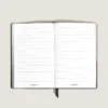Notebook Small, Croco-Embossed Leather, Black – Lined Pages