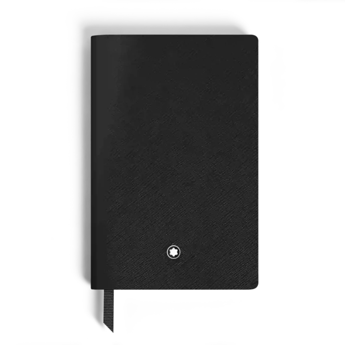 Notebook Small, Saffiano Leather, Black – Blank Pages