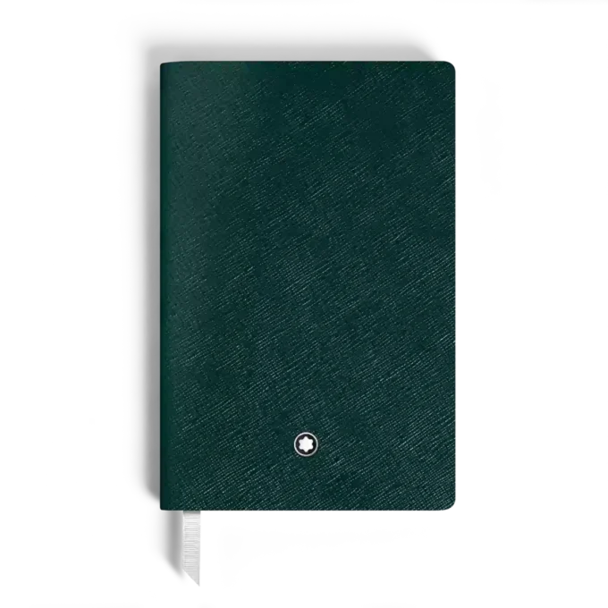 Notebook Small, Saffiano Leather, British Green – Lined Pages