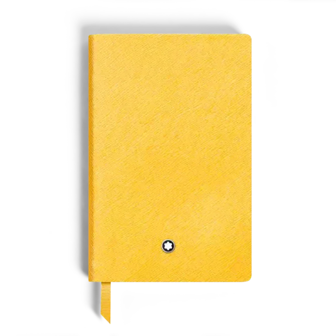 Notebook Small, Saffiano Leather, Modena Yellow – Lined Pages
