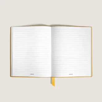 Notebook Small, Saffiano Leather, Modena Yellow – Lined Pages