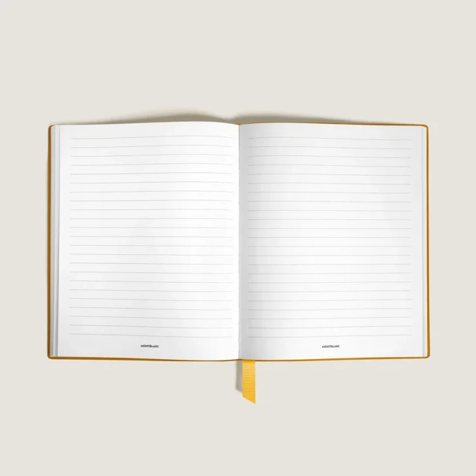 Notebook Small, Saffiano Leather, Modena Yellow – Lined Pages