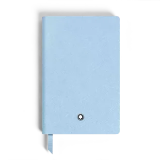 Notebook Small, Saffiano Leather, Pale Blue – Lined Pages