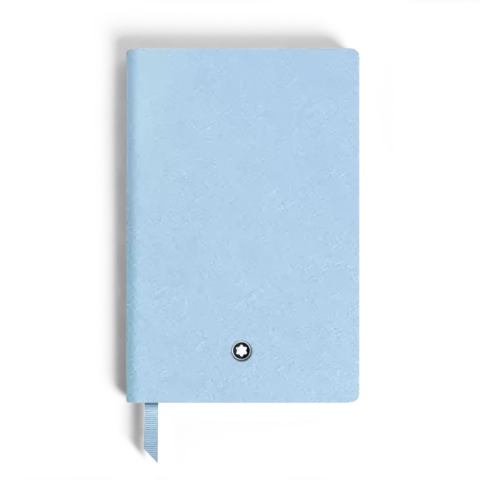 Notebook Small, Saffiano Leather, Pale Blue – Lined Pages
