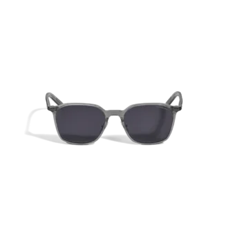 Oval Acetate Grey Frame Sunglasses