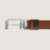 Rectangular 30 mm Reversible Belt in Sartorial Leather