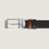Rectangular 30 mm Reversible Belt in Sartorial Leather