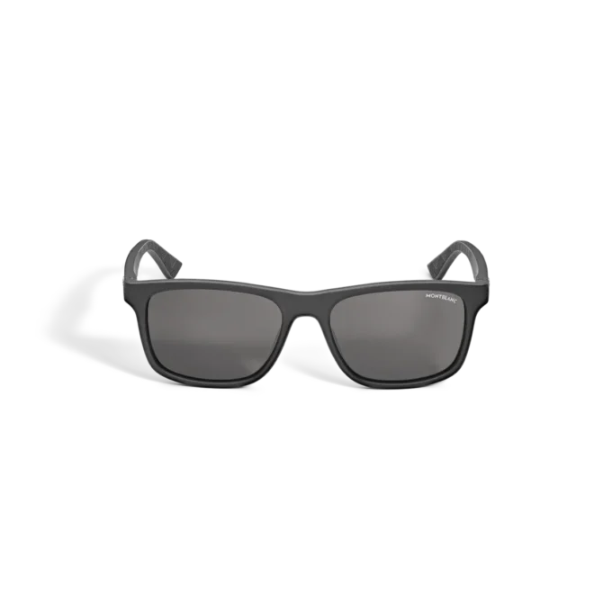 Rectangular Sunglasses with Black Acetate Frame