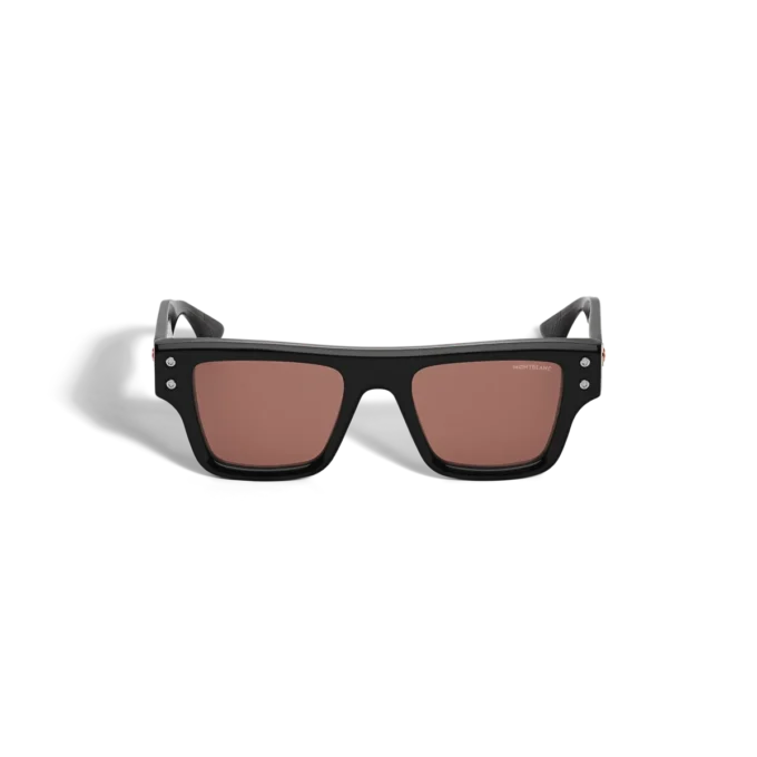 Rectangular Sunglasses with Black Acetate Frame