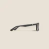 Rectangular Sunglasses with Black Acetate Frame