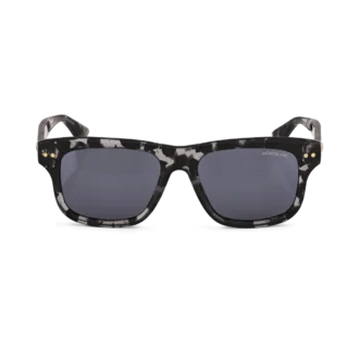 Rectangular Sunglasses with Black-Colored Acetate Frame