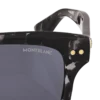 Rectangular Sunglasses with Black-Colored Acetate Frame