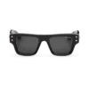 Rectangular Sunglasses with Black Coloured Acetate Frame