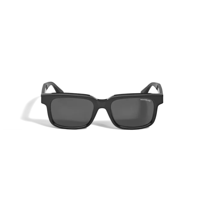 Rectangular Sunglasses with Black Coloured Acetate Frame