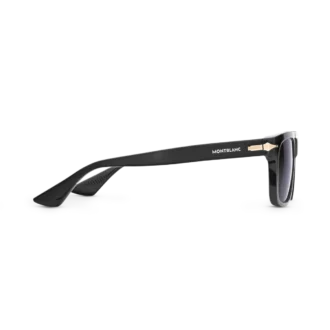 Rectangular Sunglasses with Black Coloured Acetate Frame