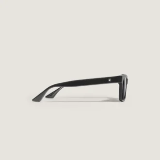 Rectangular Sunglasses with Black Coloured Acetate Frame