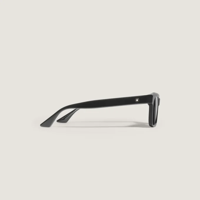 Rectangular Sunglasses with Black Coloured Acetate Frame
