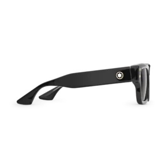 Rectangular Sunglasses with Black Coloured Acetate Frame