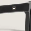 Rectangular Sunglasses with Black Coloured Acetate Frame