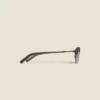 Rectangular Sunglasses with Black Metal Frame