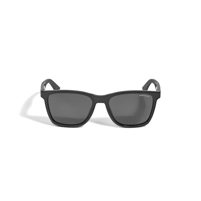 Rectangular Sunglasses with Injected Black Coloured Frame