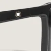 Rectangular Sunglasses with Injected Black Coloured Frame