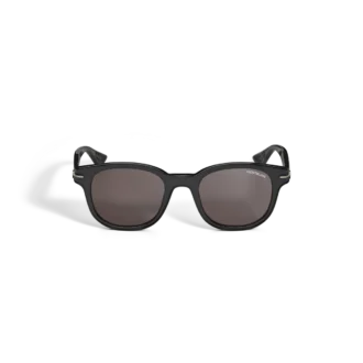 Round Sunglasses with Acetate Black Frame