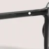 Round Sunglasses with Black injected Acetate Frame