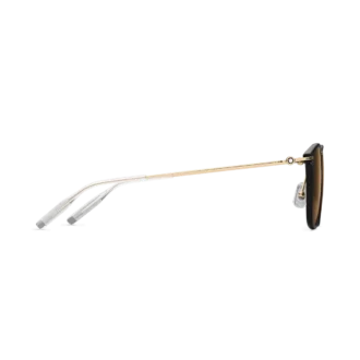 Round Sunglasses with Black Injected Frame